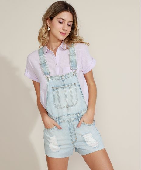 Jardineira-Jeans-Feminina-Destroyed-com-Bolsos-Azul-Claro-9963953-Azul_Claro_1