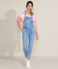 Macacao-Jeans-Feminino-Destroyed-com-Bolsos-Azul-Claro-9963979-Azul_Claro_1
