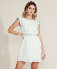 Vestido-Jeans-Feminino-com-Elastico-e-Ombreira-Azul-Claro-9964535-Azul_Claro_1