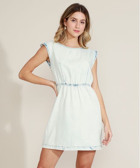 Vestido-Jeans-Feminino-com-Elastico-e-Ombreira-Azul-Claro-9964535-Azul_Claro_1
