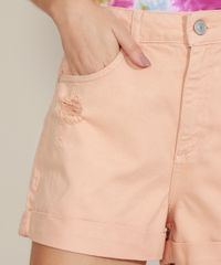 Short-de-Sarja-Feminino-Mom-Cintura-Super-Alta-Destroyed-e-Barra-Dobrada-Laranja-9966410-Laranja_5