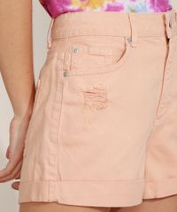 Short-de-Sarja-Feminino-Mom-Cintura-Super-Alta-Destroyed-e-Barra-Dobrada-Laranja-9966410-Laranja_6