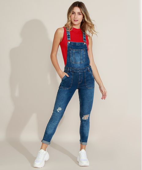 Macacao-Jeans-Feminino-Destroyed-com-Bolsos-Azul-Escuro-9971962-Azul_Escuro_1