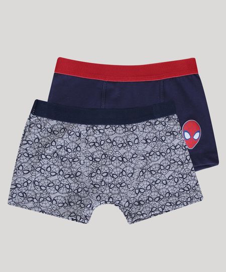 Kit-de-2-Cuecas-Boxer-Infantis-Homem-Aranha-Multicor-9347442-Multicor_1