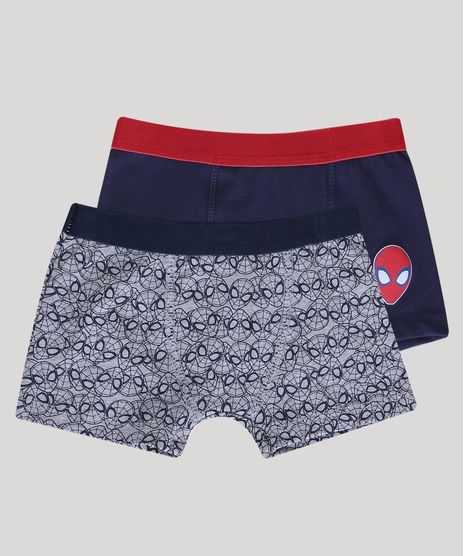 Kit-de-2-Cuecas-Boxer-Infantis-Homem-Aranha-Multicor-9347442-Multicor_1