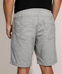 Bermuda-de-Sarja-Masculina-Relaxed-com-Cordao-Cinza-Mescla-Escuro-9430288-Cinza_Mescla_Escuro_2