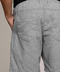 Bermuda-de-Sarja-Masculina-Relaxed-com-Cordao-Cinza-Mescla-Escuro-9430288-Cinza_Mescla_Escuro_5