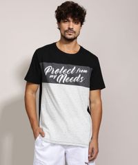 Camiseta-Masculina--Protect--com-Recortes-Manga-Curta-Gola-Careca-Preta-9957938-Preto_5