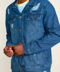 Jaqueta-Jeans-Masculina-Trucker-Destroyed--The-Future-is-Ours--com-Certificacao-C2C™-Azul-Medio-9957128-Azul_Medio_4