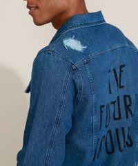 Jaqueta-Jeans-Masculina-Trucker-Destroyed--The-Future-is-Ours--com-Certificacao-C2C™-Azul-Medio-9957128-Azul_Medio_5