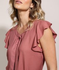 Blusa-Feminina-Manga-Curta-com-Babados-Gola-Laco-Rose-9830894-Rose_4