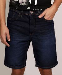 Bermuda-Jeans-Masculina-Slim-com-Bolsos-Azul-Escuro-9963662-Azul_Escuro_1