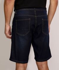 Bermuda-Jeans-Masculina-Slim-com-Bolsos-Azul-Escuro-9963662-Azul_Escuro_2