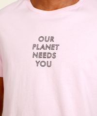 Camiseta-Masculina--Our-Planet-Needs-You--Manga-Curta-Gola-Careca-com-Certificacao-C2C™-Rosa-Claro-9956946-Rosa_Claro_2
