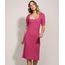 Vestido-Feminino-Midi-Comfy-com-Fenda-Manga-Curta-Bufante-Rosa-9961294-Rosa_1