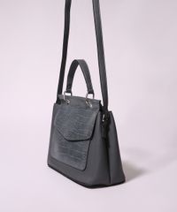 Bolsa-Feminina-Transversal-Media-com-Lapela-Croco-e-Alca-de-Mao-Chumbo-9845704-Chumbo_3