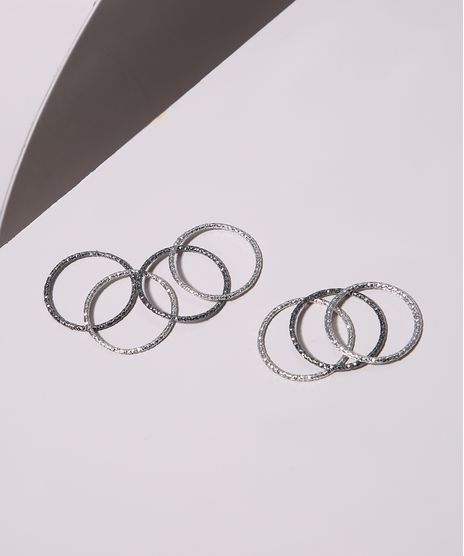 Kit-de-7-Aneis-Femininos-Folheados-Texturizados-Prateado-9943806-Prateado_1