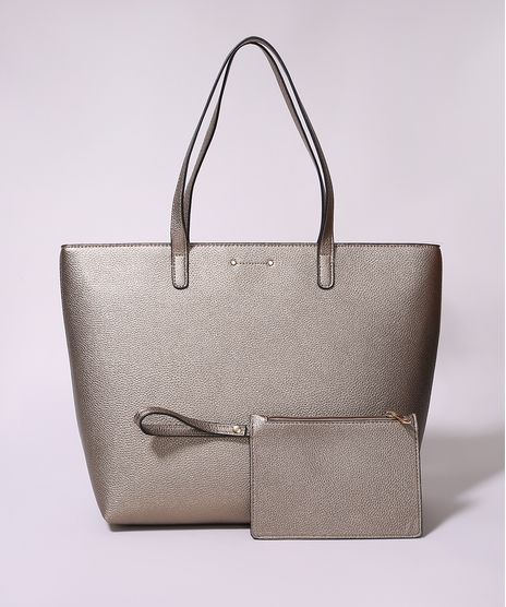 Bolsa-de-Ombro-Feminina-Shopper-Grande-com-Carteira-Dourada-9945776-Dourado_1