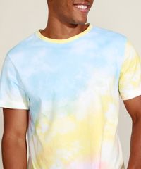 Camiseta-Masculina-Estampada-Tie-Dye-Manga-Curta-Gola-Careca-com-Certificacao-C2C™-Multicor-9954421-Multicor_4