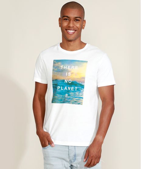 Camiseta-Masculina--There-Is-No-Planet-B--Manga-Curta-Gola-Careca-com-Certificacao-C2C™-Branca-9954422-Branco_1