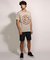 Camiseta-Masculina--Summer-Days--Flocada-Manga-Curta-Gola-Careca-Bege-9957590-Bege_3