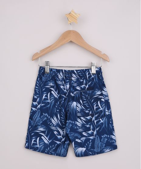 Short-Surf-Infantil-Estampado-de-Folhagens-com-Bolsos-e-Cadarco-Azul-Marinho-9962797-Azul_Marinho_2