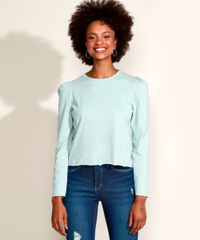 Blusa-Feminina-Basica-Manga-Bufante-Decote-Redondo-com-Certificacao-C2C™-Verde-Claro-9954379-Verde_Claro_1