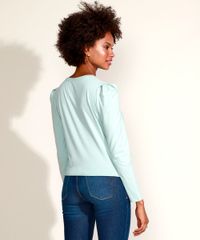 Blusa-Feminina-Basica-Manga-Bufante-Decote-Redondo-com-Certificacao-C2C™-Verde-Claro-9954379-Verde_Claro_2