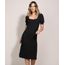 Vestido-Feminino-Midi-Comfy-com-Fenda-Manga-Curta-Bufante-Preto-9961294-Preto_1