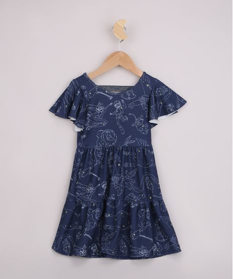 Vestido-Infantil-A-Caminho-da-Lua-Com-Recortes-Manga-Curta-Azul-Marinho-9965983-Azul_Marinho_1