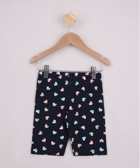 Bermuda-Infantil-Ciclista-Estampada-de-Coracoes-Cos-com-Elastico-Azul-Marinho-9966730-Azul_Marinho_1