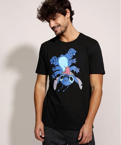 Camiseta-Masculina-Stitch-Manga-Curta-Gola-Careca-Preta-9968118-Preto_1