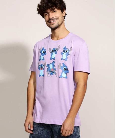 Camiseta-Masculina-Stitch-Manga-Curta-Gola-Careca-Lilas-9968119-Lilas_1