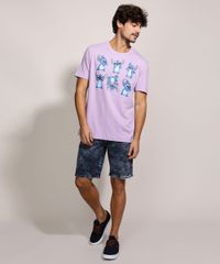 Camiseta-Masculina-Stitch-Manga-Curta-Gola-Careca-Lilas-9968119-Lilas_3
