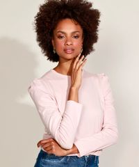 Blusa-Feminina-Basica-Manga-Bufante-Decote-Redondo-com-Certificacao-C2C™-Rose-9954379-Rose_1
