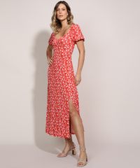 Vestido-Feminino-Midi-Estampado-Floral-Decote-Princesa-Manga-Curta-Bufante-Vermelho-9961285-Vermelho_5