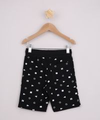 Bermuda-de-Moletom-Infantil-Estampada-Player-com-Bolsos-Preto-9970292-Preto_2