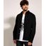 Camisa-de-Sarja-Masculina-Overshirt-com-Bolsos-Manga-Longa-Preta-9944966-Preto_1