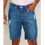 Bermuda-Jeans-Masculina-Slim-Destroyed-com-Certificacao-C2C™-Azul-Medio-9957125-Azul_Medio_1