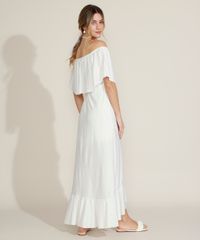 Vestido-Feminino-Longo-Ciganinha-Listrado-com-Lurex-Manga-Curta-Branco-9960241-Branco_2