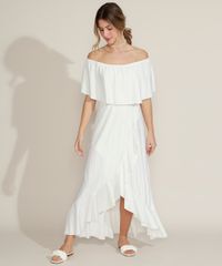 Vestido-Feminino-Longo-Ciganinha-Listrado-com-Lurex-Manga-Curta-Branco-9960241-Branco_3
