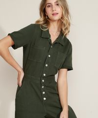 Macacao-de-Sarja-Feminino-com-Bolsos-Manga-Curta-Verde-Militar-9968058-Verde_Militar_3
