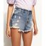 Short-Jeans-Feminino-Cintura-Alta-Lateral-Curta-Destroyed-com-Botoes-e-Cos-Desfiado-Azul-Medio-9970192-Azul_Medio_1