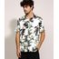Camisa-Masculina-Tradicional-Estampada-de-Folhagem-Cafe-Manga-Curta-Branca-9974322-Branco_1