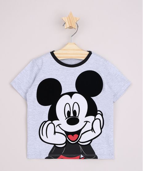 Camiseta-Infantil-Mickey-Flocada-Manga-Curta-Cinza-Mescla-9964187-Cinza_Mescla_1
