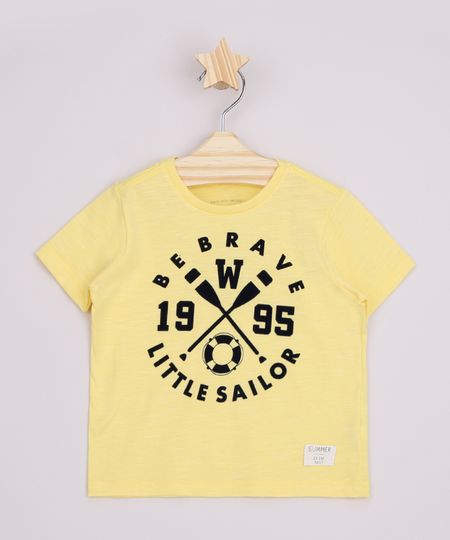 Camiseta-Infantil--Be-Brave-Little-Sailor--Flocada-Manga-Curta-Amarela-9964072-Amarelo_1 Camiseta-Infantil--Be-Brave-Little-Sailor--Flocada-Manga-Curta-Amarela-9964072-Amarelo_1
