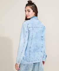 Jaqueta-Jeans-Feminina-Longa-com-Bolsos-Destroyed-Azul-Claro-9966001-Azul_Claro_2