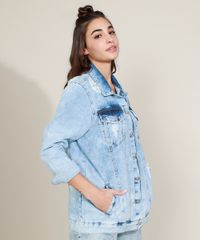 Jaqueta-Jeans-Feminina-Longa-com-Bolsos-Destroyed-Azul-Claro-9966001-Azul_Claro_5