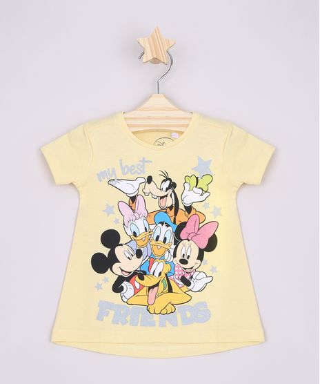 Blusa-Infantil-Ampla-Turma-do-Mickey--My-Best-Friends--Manga-Curta-Amarela-9965644-Amarelo_1