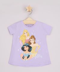 Blusa-Infantil-Ampla-Princesas-com-Glitter-Manga-Curta-Lilas-9965645-Lilas_1
